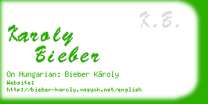karoly bieber business card